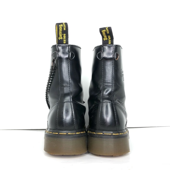 Vintage Dr Martens England Capped Toe and Link Chain 2A47 Lace Up Ankle Boots 7 - Picture 8 of 16